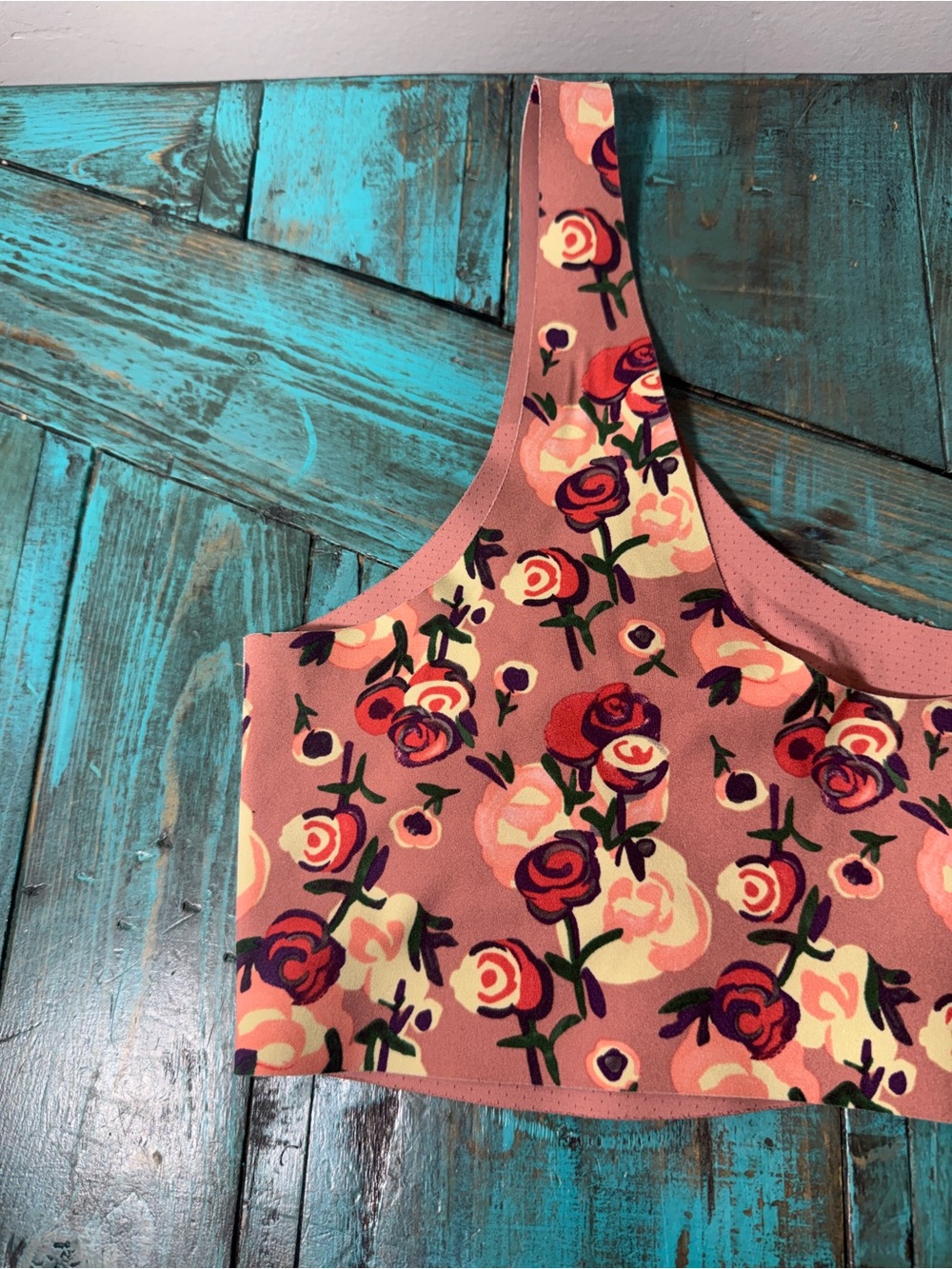 ANNA SUI x KNIX Rose Bouquet Luxe Pullover Bra Size Medium - Picture 7 of 10